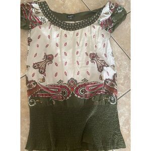 Bebe XS Silk Tunic 